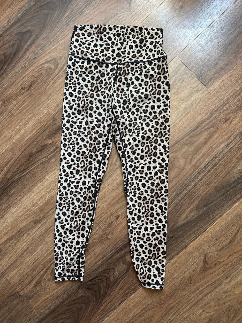 Colorful koala Women’s Leopard Print High-Waist Leggings - Brown/Black